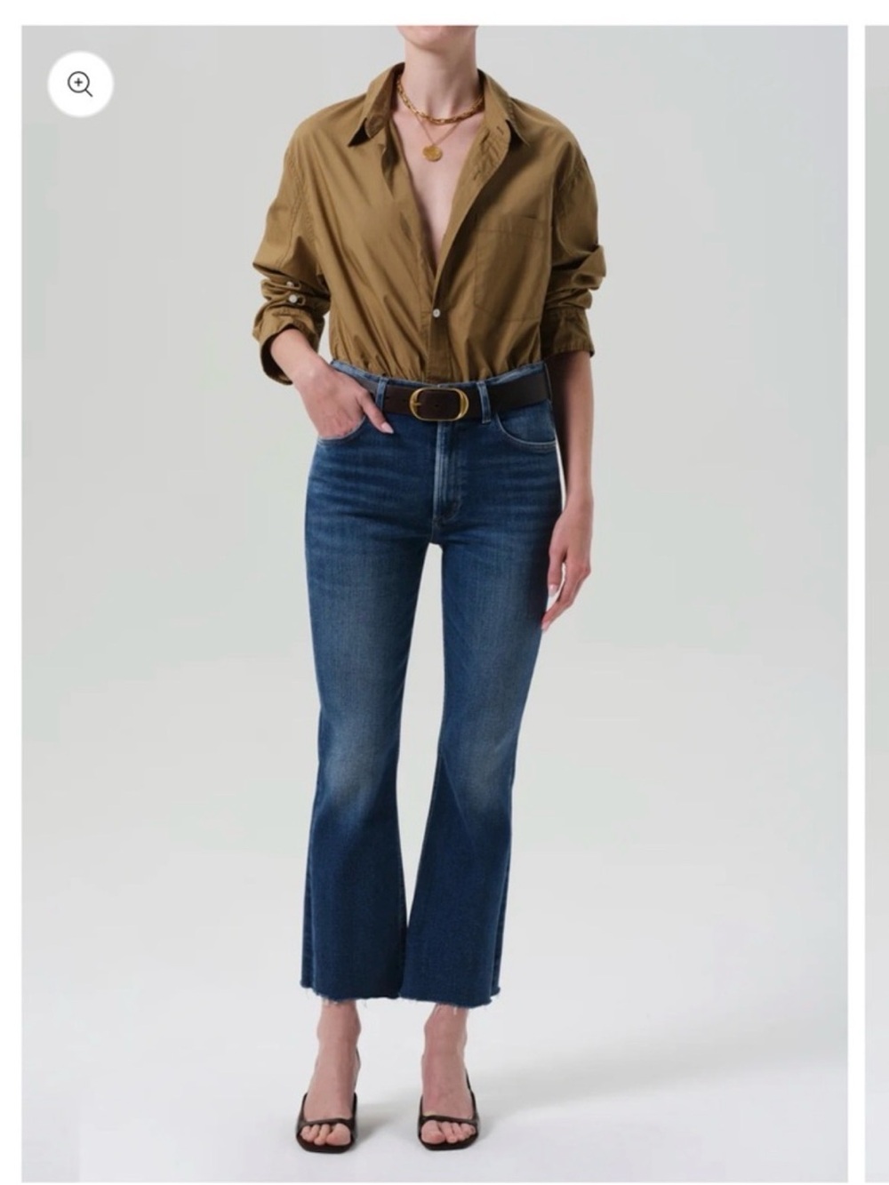 Citizens of Humanity Isola Mid Rise Cropped Flare Jeans